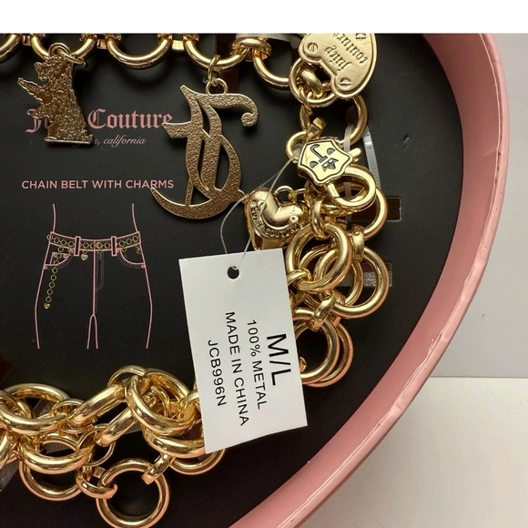 Juicy Couture Gold Chain Belt with Charms main image 5